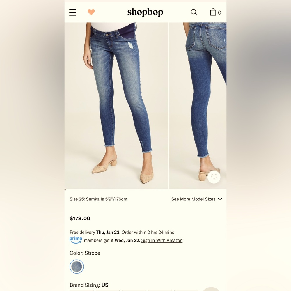 Maternity Jeans Emma (NWOT)
